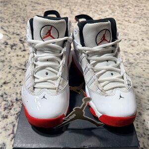 Jordan 6 Rings White/Red Kids